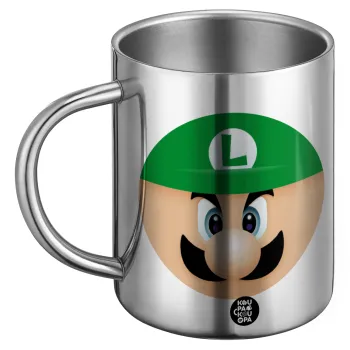 Luigi flat, Ανοξείδωτη Μεταλλική Κούπα 450ml - Διπλού Τοιχώματος