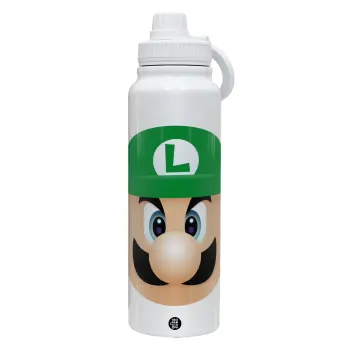 Luigi flat, Θερμός 1L Ανοξείδωτο με Βάση Κινητού & Διπλά Τοιχώματα