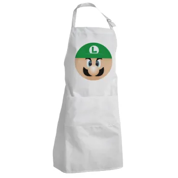 Luigi flat, Adult Chef Apron (with sliders and 2 pockets)