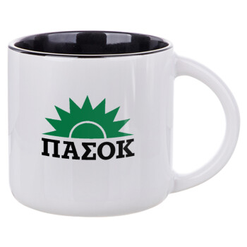 ΠΑΣΟΚ, Κούπα κεραμική 400ml Λευκή/Μαύρη