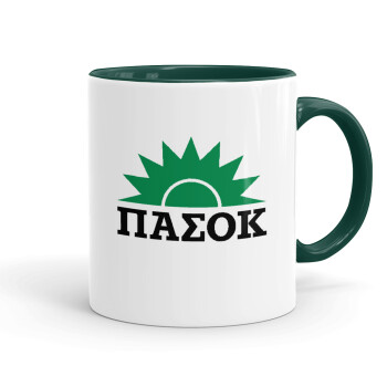 pasok, Mug colored green, ceramic, 330ml