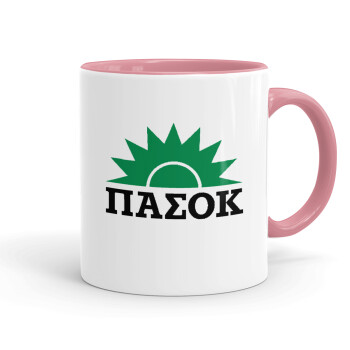pasok, Mug colored pink, ceramic, 330ml