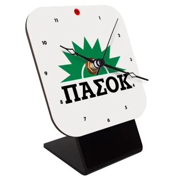 ΠΑΣΟΚ, Επιτραπέζιο ρολόι ξύλινο με δείκτες (10cm)