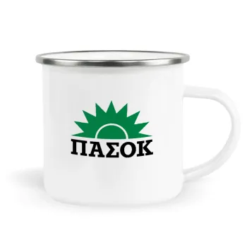 pasok, Metallic enamel cup white 360ml