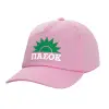 Adult Baseball Cap, 100% Cotton, PINK (COTTON, ADULT, UNISEX, ONE SIZE)