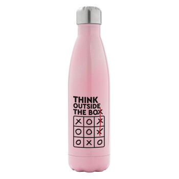 Think outside the BOX, Metal mug thermos Pink Iridiscent (Stainless steel), double wall, 500ml