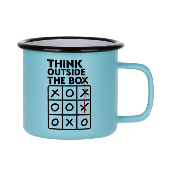 Think outside the BOX, Κούπα Μεταλλική εμαγιέ ΜΑΤ σιέλ 360ml