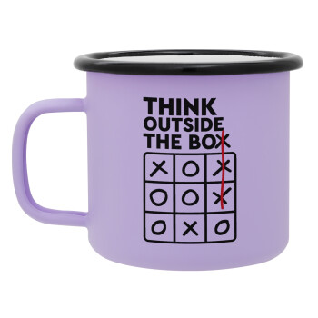 Think outside the BOX, Κούπα Μεταλλική εμαγιέ ΜΑΤ Light Pastel Purple 360ml