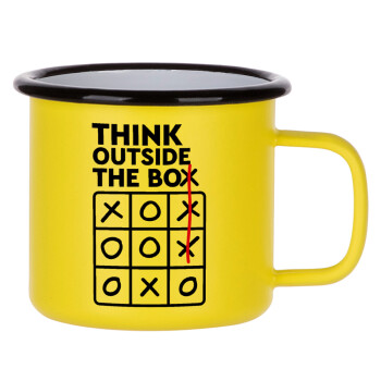 Think outside the BOX, Κούπα Μεταλλική εμαγιέ ΜΑΤ Κίτρινη 360ml