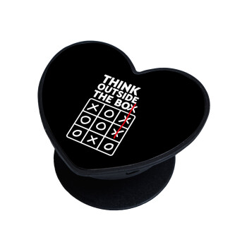 Think outside the BOX, Phone Holders Stand  καρδιά Μαύρο Βάση Στήριξης Κινητού στο Χέρι