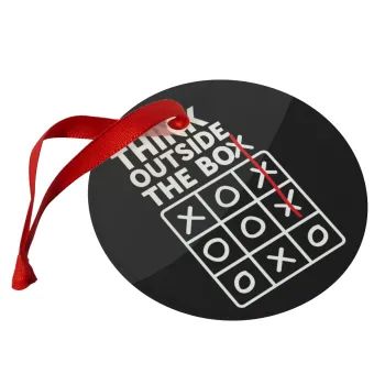 Think outside the BOX, Στολίδι Χριστουγεννιάτικο στολίδι γυάλινο 9cm