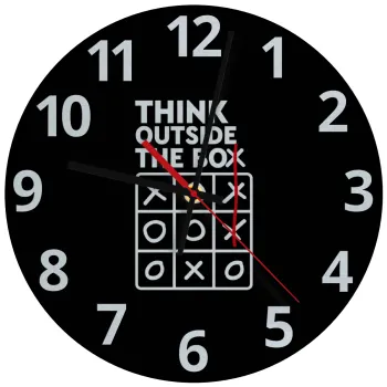 Think outside the BOX, Ρολόι τοίχου γυάλινο (30cm)