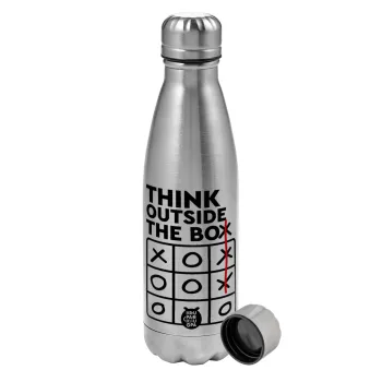 Think outside the BOX, Metallic water bottle, stainless steel, 750ml