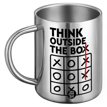 Think outside the BOX, Ανοξείδωτη Μεταλλική Κούπα 450ml - Διπλού Τοιχώματος