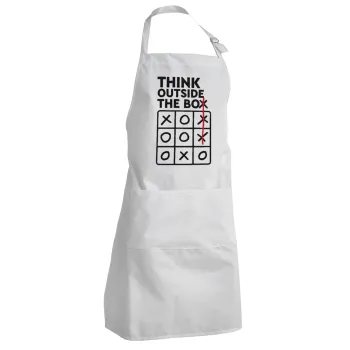 Think outside the BOX, Adult Chef Apron (with sliders and 2 pockets)