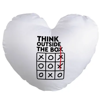 Think outside the BOX, Μαξιλάρι καναπέ καρδιά 40x40cm περιέχεται το  γέμισμα