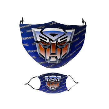 Transformers, Μάσκα υφασμάτινη Ενηλίκων πολλαπλών στρώσεων με υποδοχή φίλτρου