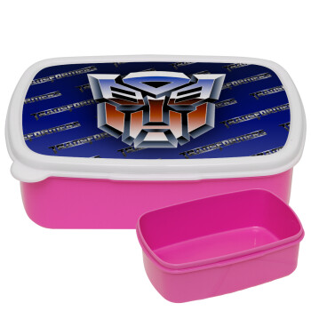 Transformers, ΡΟΖ παιδικό δοχείο φαγητού (lunchbox) πλαστικό (BPA-FREE) Lunch Βox M18 x Π13 x Υ6cm