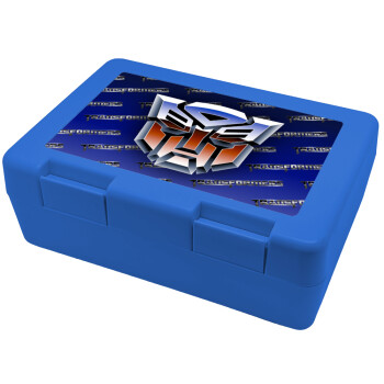 Transformers, Παιδικό δοχείο κολατσιού ΜΠΛΕ 185x128x65mm (BPA free πλαστικό)