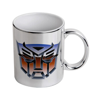 Transformers, Mug ceramic, silver mirror, 330ml