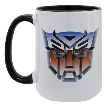 Transformers, Κούπα Mega 15oz, κεραμική Μαύρη, 450ml