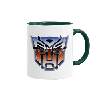 Transformers, Κούπα χρωματιστή πράσινη, κεραμική, 330ml