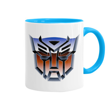 Transformers, Κούπα χρωματιστή γαλάζια, κεραμική, 330ml