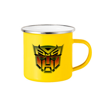 Transformers, Yellow Enamel Metallic Cup 360ml