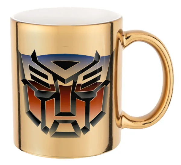 Transformers — Mug ceramic, gold mirror, 330ml