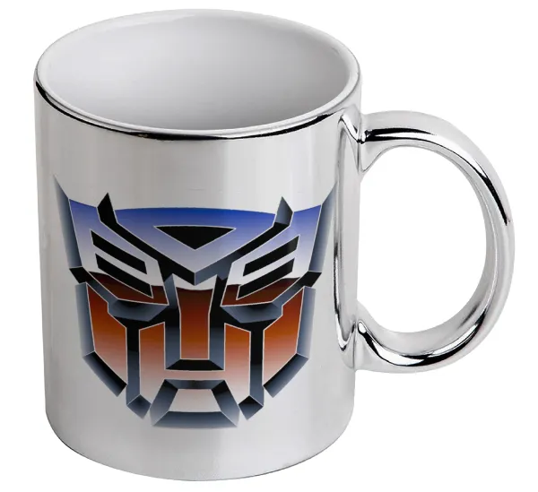 Transformers — Κούπα κεραμική, ασημένια καθρέπτης, 330ml