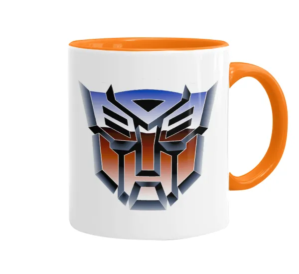 Transformers — Κούπα χρωματιστή πορτοκαλί, κεραμική, 330ml
