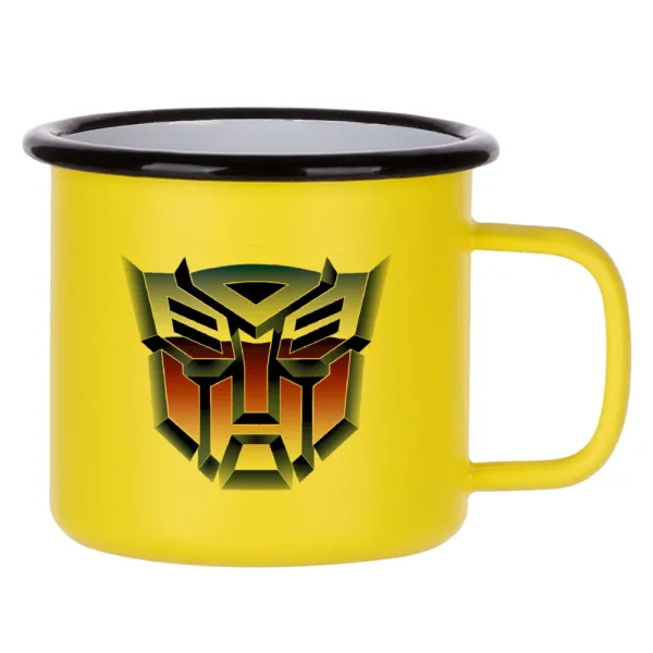 Transformers — Κούπα Μεταλλική εμαγιέ ΜΑΤ Κίτρινη 360ml
