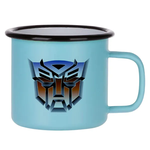 Transformers — Κούπα Μεταλλική εμαγιέ ΜΑΤ σιέλ 360ml