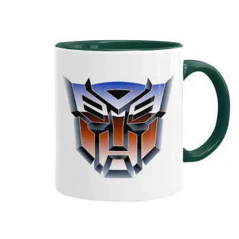 Transformers, Mug colored green, ceramic, 330ml