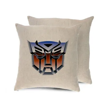 Transformers, Μαξιλάρι καναπέ ΛΙΝΟ 40x40cm περιέχεται το  γέμισμα