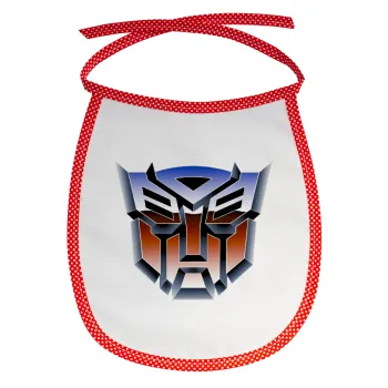 Transformers, Σαλιάρα μωρού αλέκιαστη με κορδόνι Κόκκινη