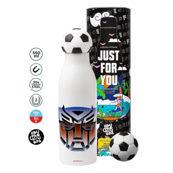 Transformers, Soccer Metal mug thermos, double wall, 550ml