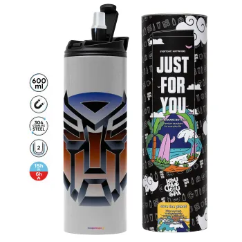 Transformers, Tumbler stainless steel GREY 600ml