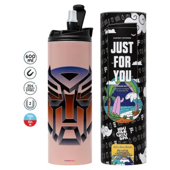 Transformers, Tumbler stainless steel PINK 600ml