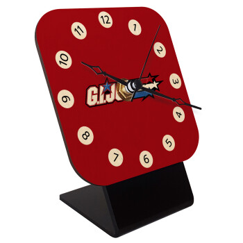 G.I. Joe, Quartz Table clock in natural wood (10cm)