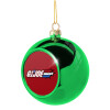Green Christmas tree ornament ball 8cm
