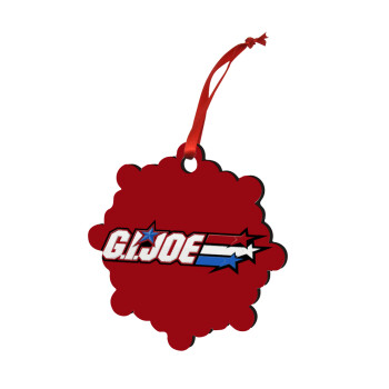 G.I. Joe, Χριστουγεννιάτικο στολίδι snowflake ξύλινο 7.5cm