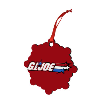 G.I. Joe, Christmas ornament snowflake wooden 7.5cm