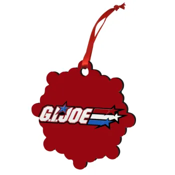 G.I. Joe, Christmas ornament snowflake wooden 7.5cm