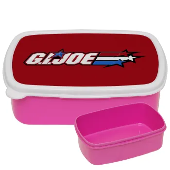 G.I. Joe, ΡΟΖ παιδικό δοχείο φαγητού (lunchbox) πλαστικό (BPA-FREE) Lunch Βox M18 x Π13 x Υ6cm