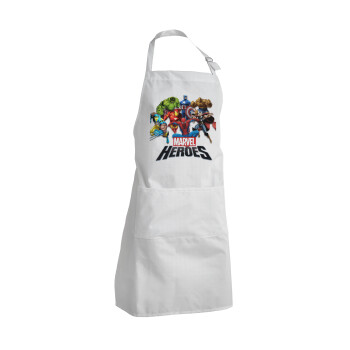 MARVEL heroes, Adult Chef Apron (with sliders and 2 pockets)