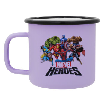 MARVEL heroes, Κούπα Μεταλλική εμαγιέ ΜΑΤ Light Pastel Purple 360ml