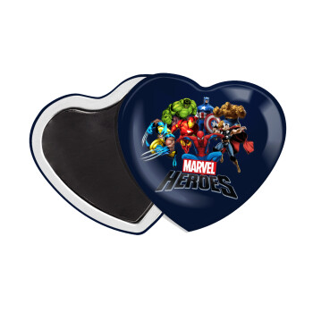 MARVEL heroes, Μαγνητάκι καρδιά (57x52mm)