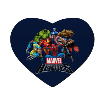 MARVEL heroes, Mousepad heart 23x20cm