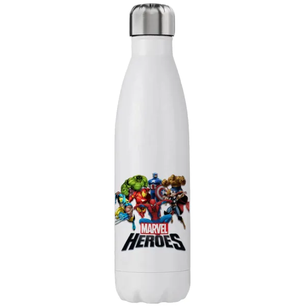 MARVEL heroes — Μεταλλικό παγούρι θερμός (Stainless steel), διπλού τοιχώματος, 750ml
